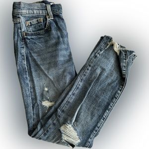 Pistola Non Stretch straight leg crop jeans